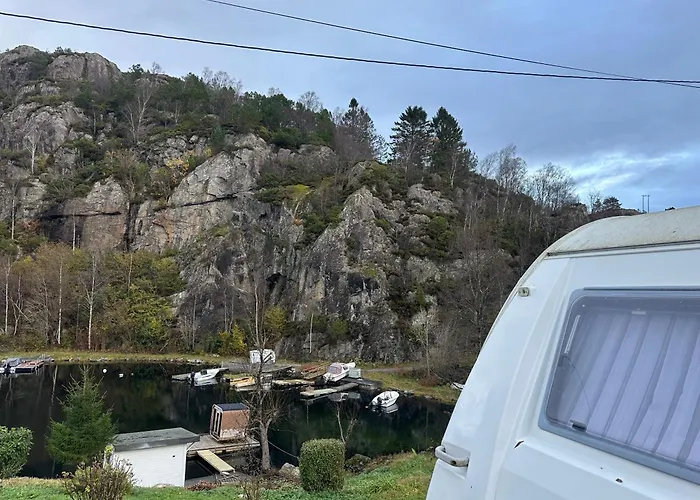 Aurora Caravan Near Bergen Strusshamn